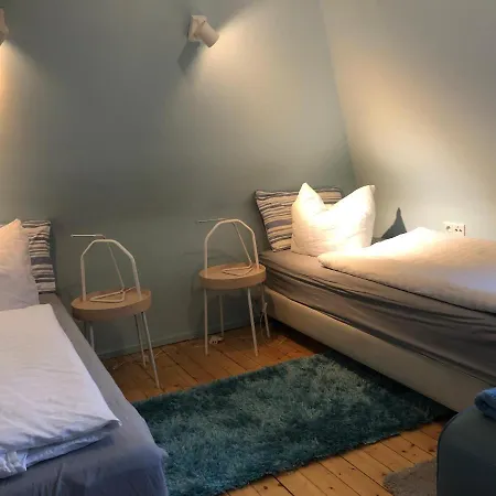Blaues Mit Grossem Balkon, Bad Ist Ein Traum, 50 Schritte Zum Radweg Am Main, Weinfest Besuchen 게스트하우스 *